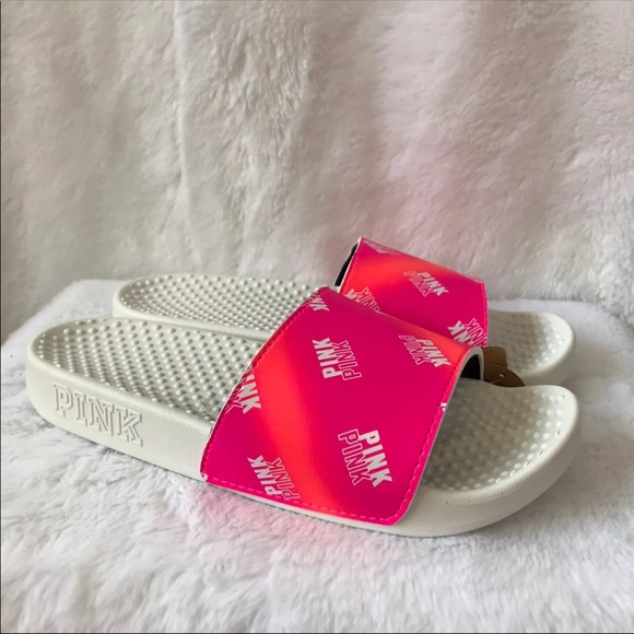 SALE‼️ S M L VICTORIA SECRET PINK SLIDES - Picture 4 of 7